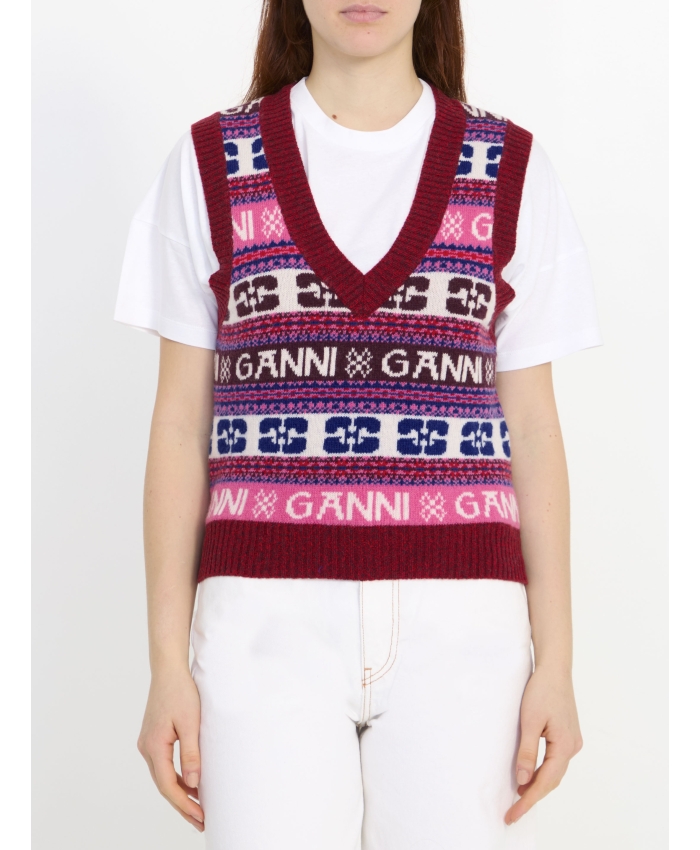 GANNI - Wool vest