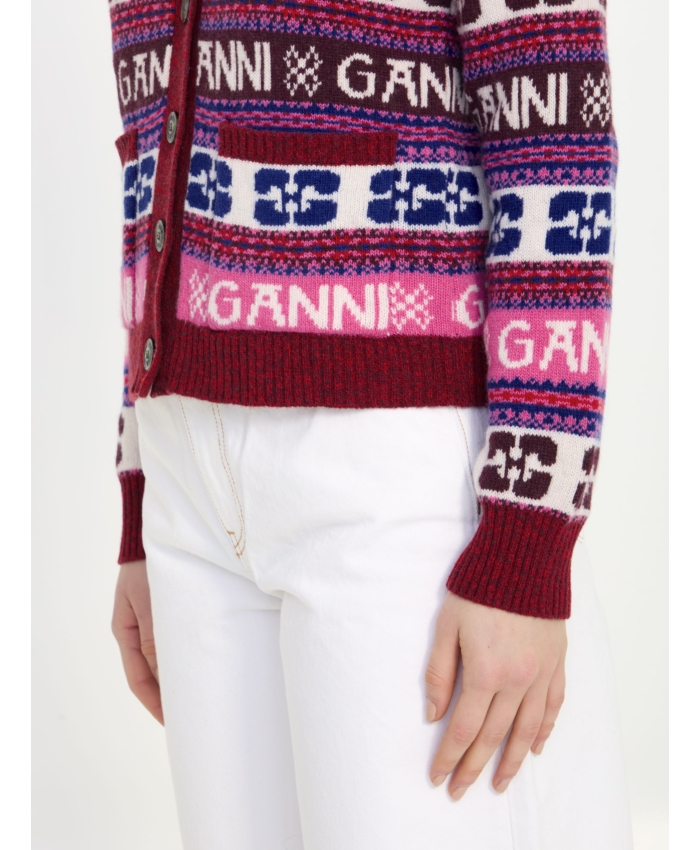 GANNI - Cardigan in lana