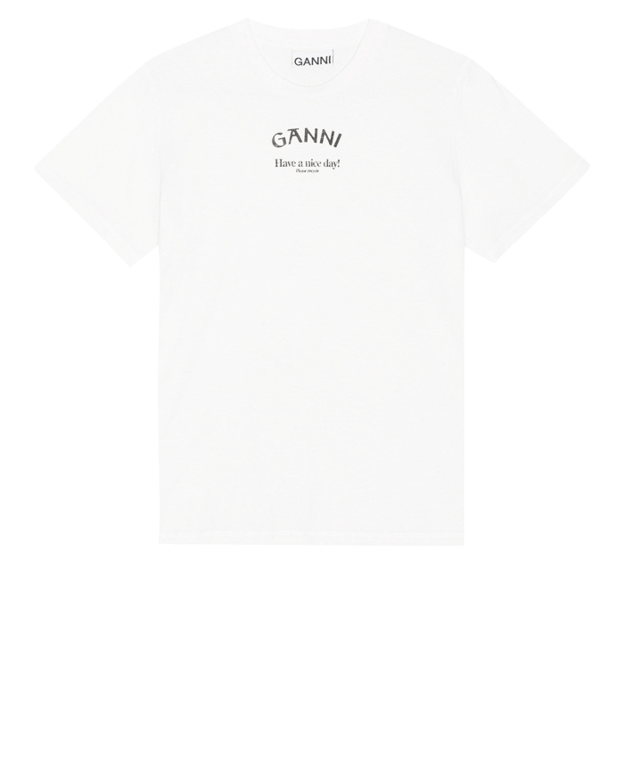 GANNI - Ganni logo t-shirt