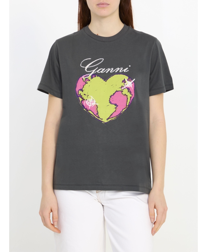 GANNI - T-shirt Heart