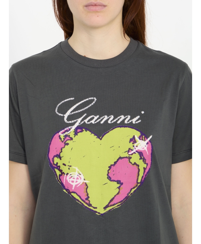 GANNI - Heart t-shirt