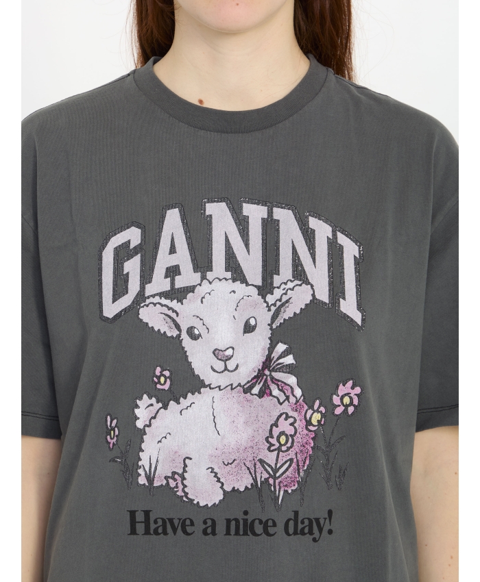 GANNI - T-shirt Future Lamb