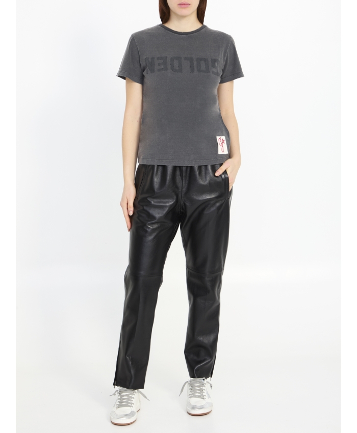 GOLDEN GOOSE - Leather pants