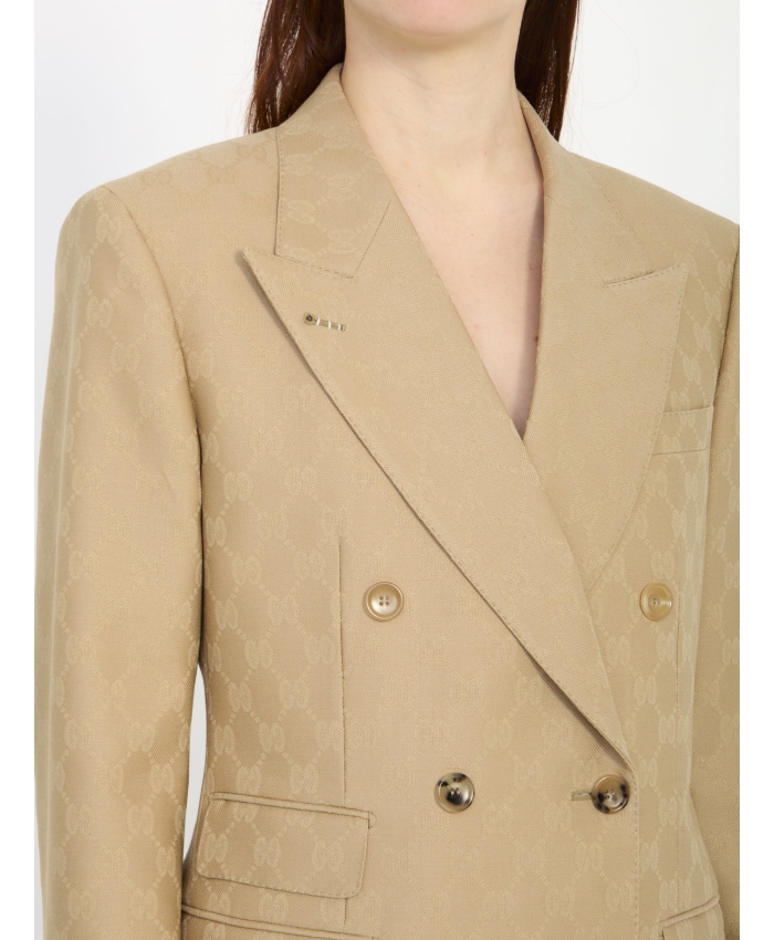 GUCCI - GG jacquard wool jacket