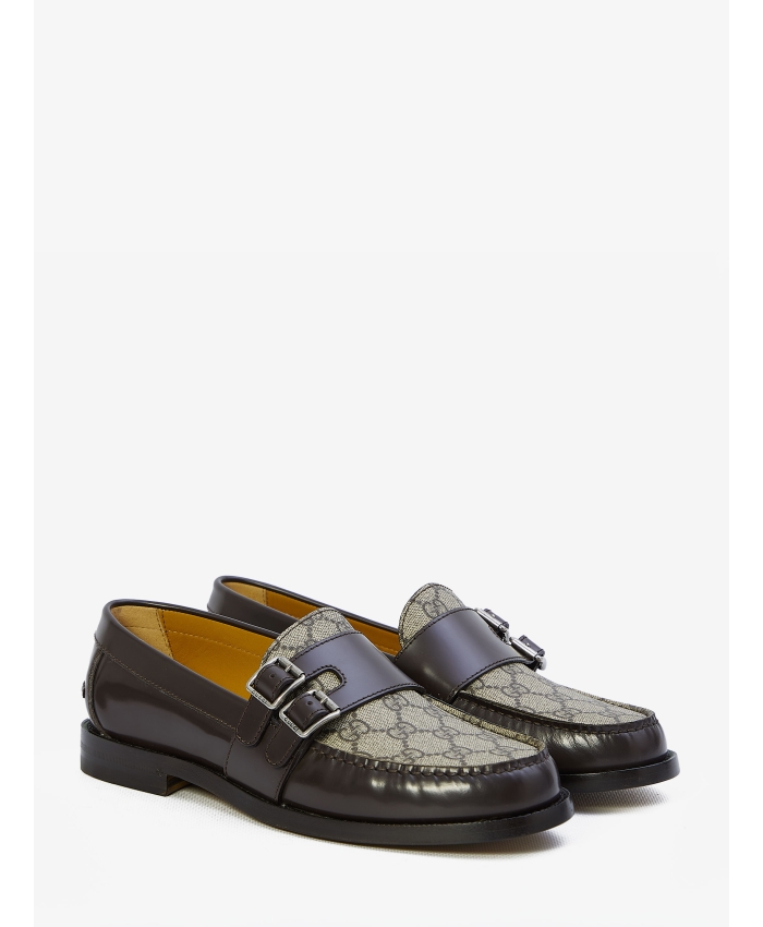 GUCCI - Buckle loafers with GG