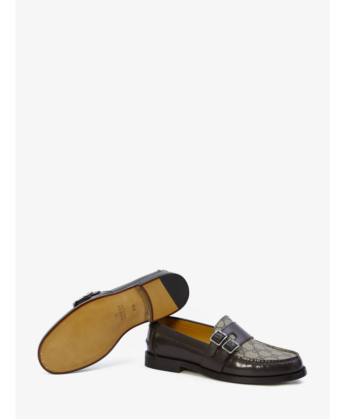 GUCCI - Buckle loafers with GG