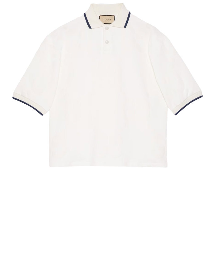 GUCCI - GG cotton polo shirt