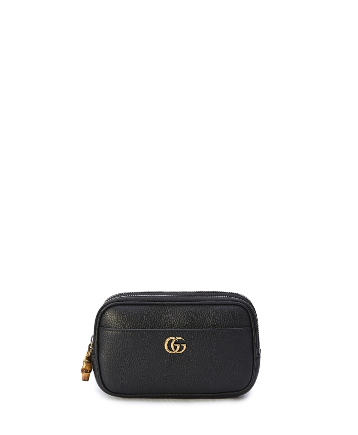 GUCCI - Double G super mini bag with bamboo