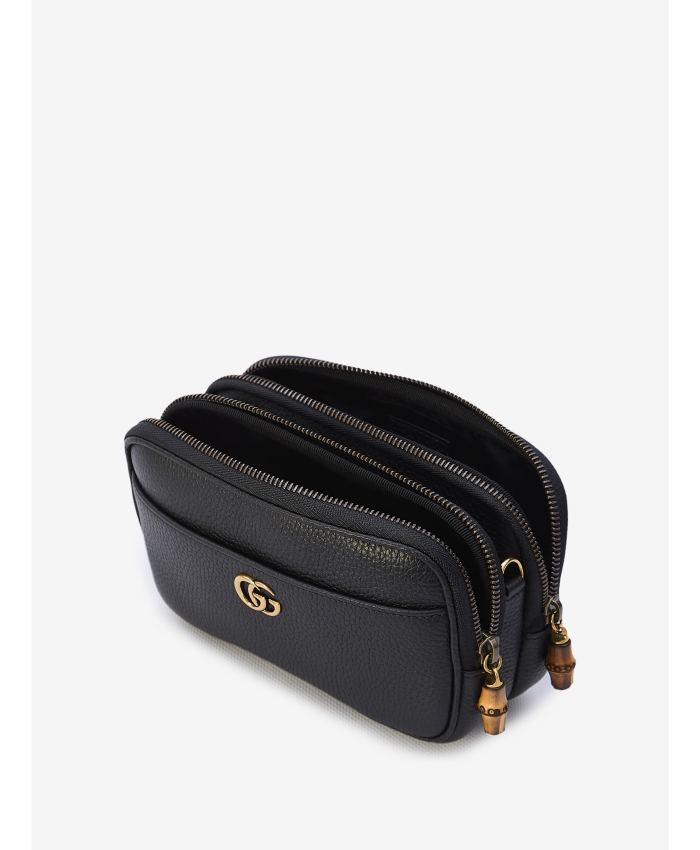 GUCCI - Double G super mini bag with bamboo