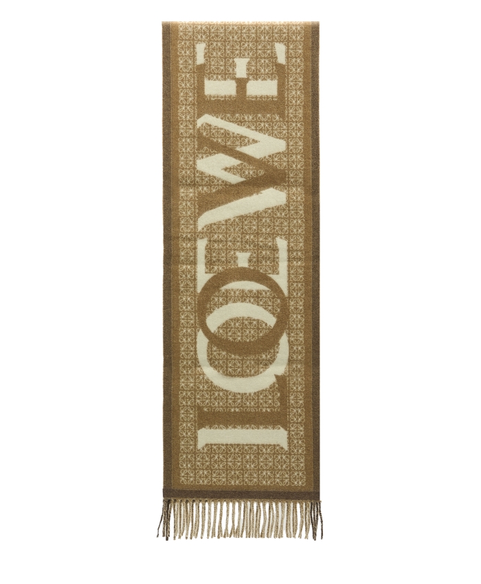 LOEWE - Sciarpa Love in lana e cashmere
