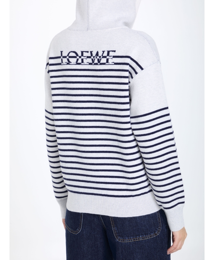 LOEWE - Striped wool hoodie