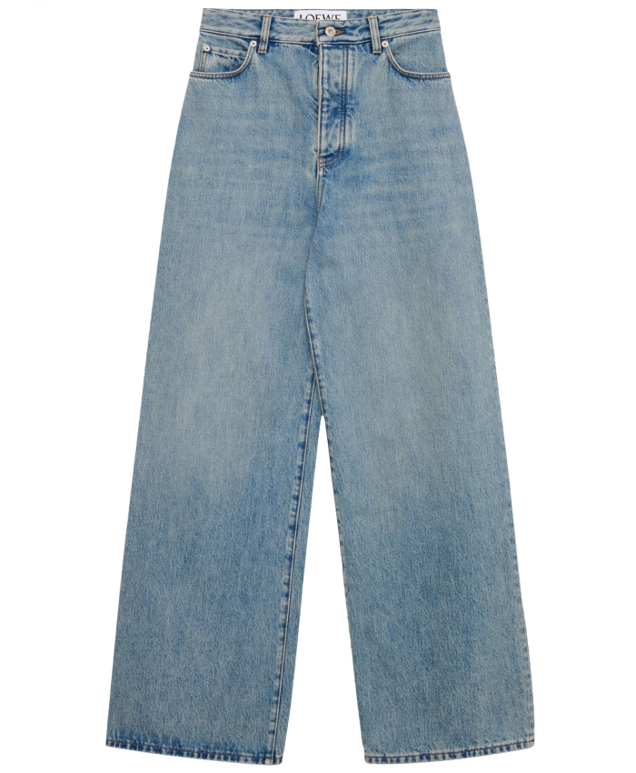 LOEWE - Jeans a vita alta in denim