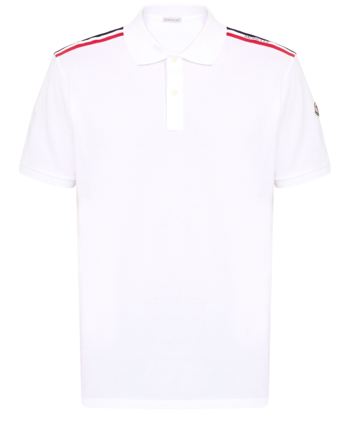 MONCLER - Piquet cotton polo shirt