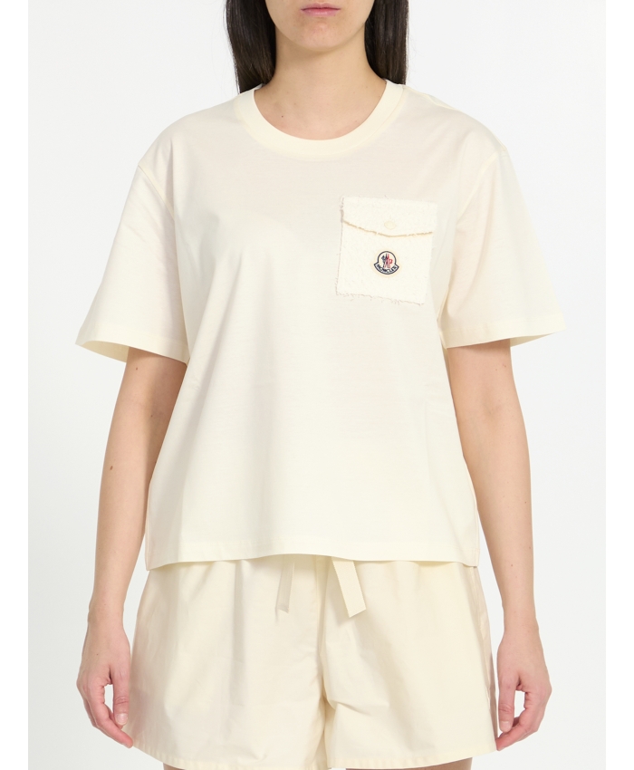 MONCLER - T-shirt with patch pocket