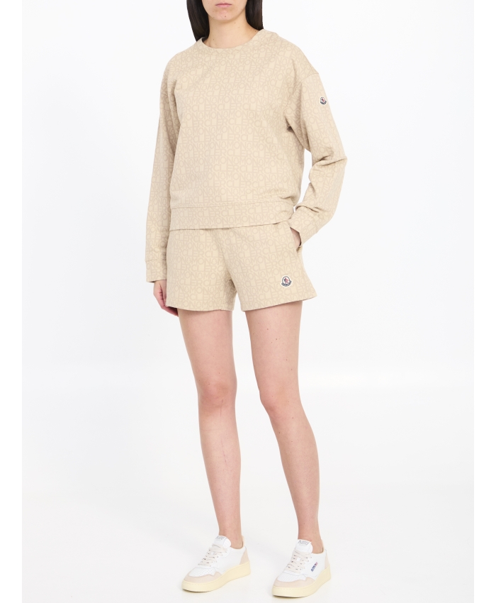 MONCLER - Monogram jacquard sweatshirt