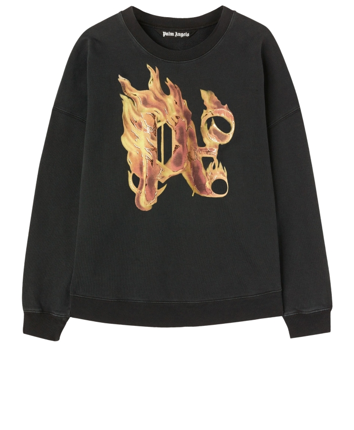 PALM ANGELS - Burning Monogram sweatshirt