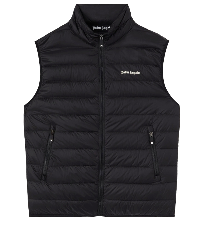 PALM ANGELS - Padded vest with logo