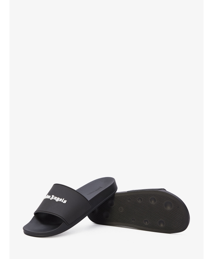 PALM ANGELS - Monogram rubber slide sandals