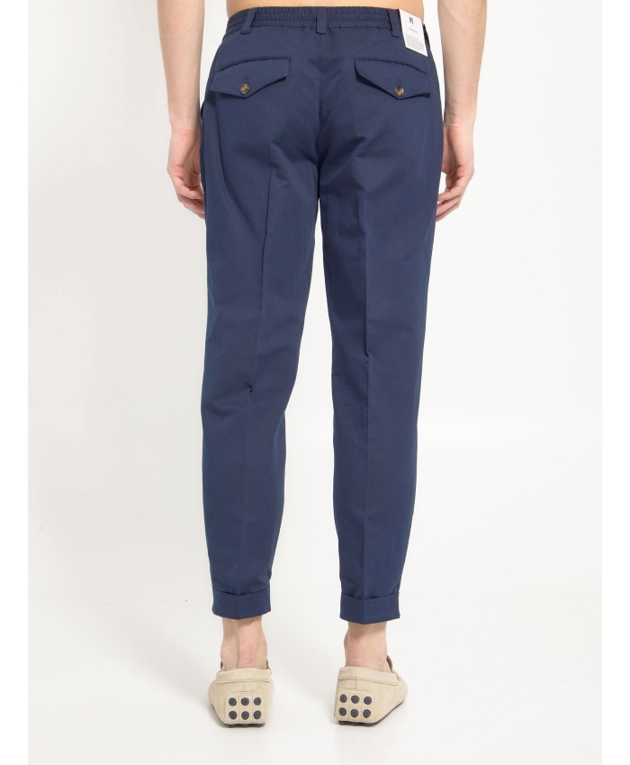 PT TORINO - Pantaloni in cotone e lino
