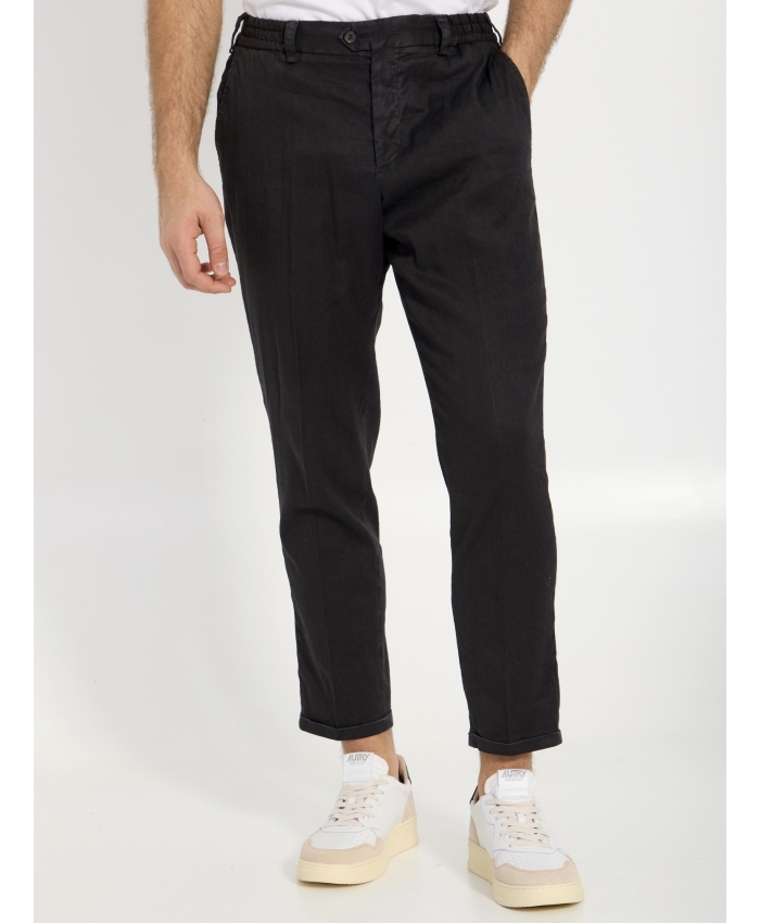 PT TORINO - Linen and cotton trousers