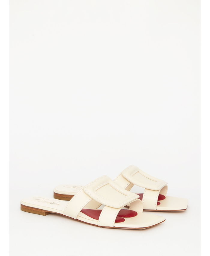 ROGER VIVIER - Leather Stitching Buck sandals