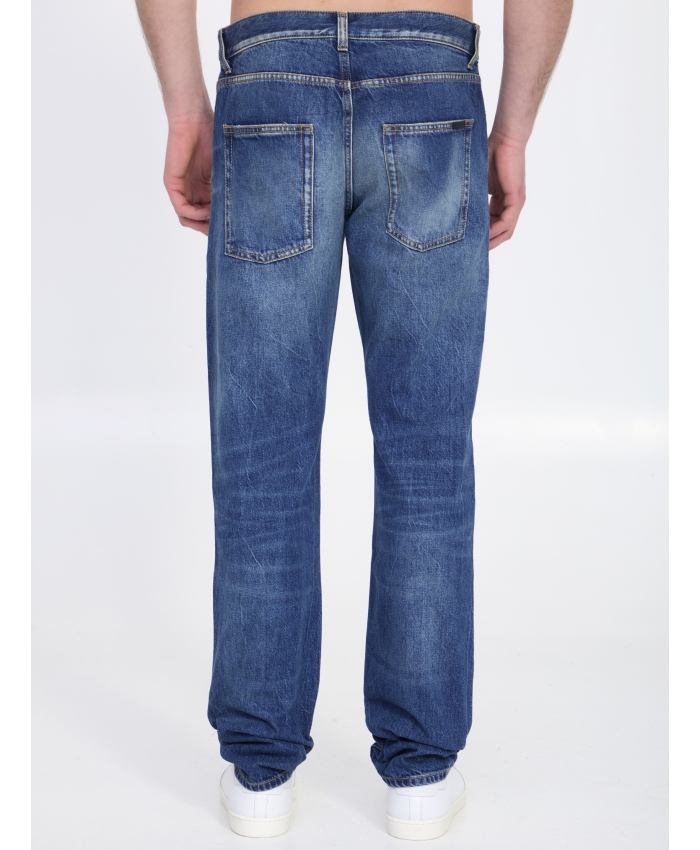 SAINT LAURENT - Jeans in denim blu Deauville