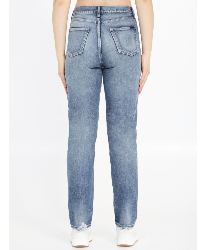 SAINT LAURENT - Jeans slim fit in denim