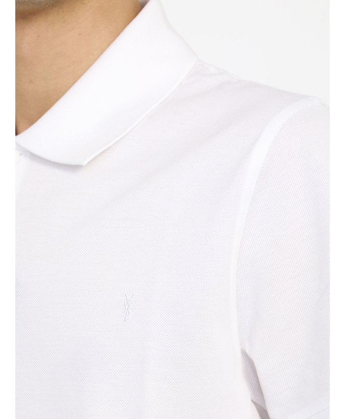 SAINT LAURENT - Monogram polo shirt