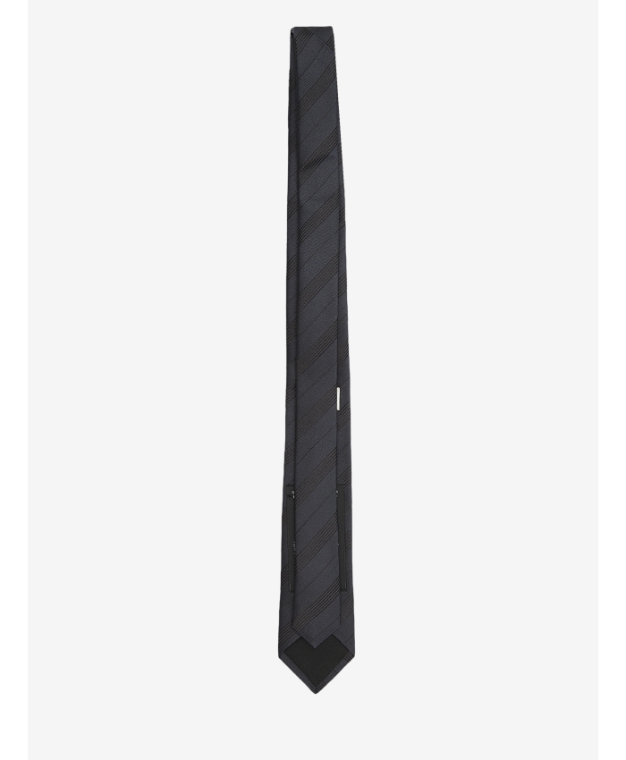 SAINT LAURENT - Cravatta a righe in seta