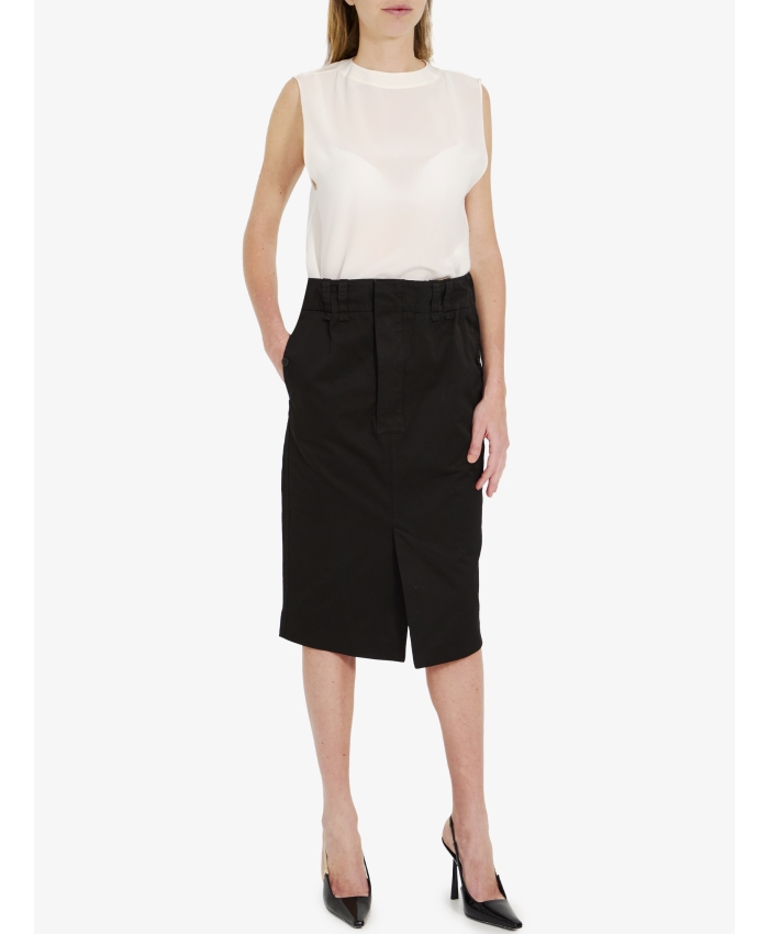 SAINT LAURENT - Cotton pencil skirt