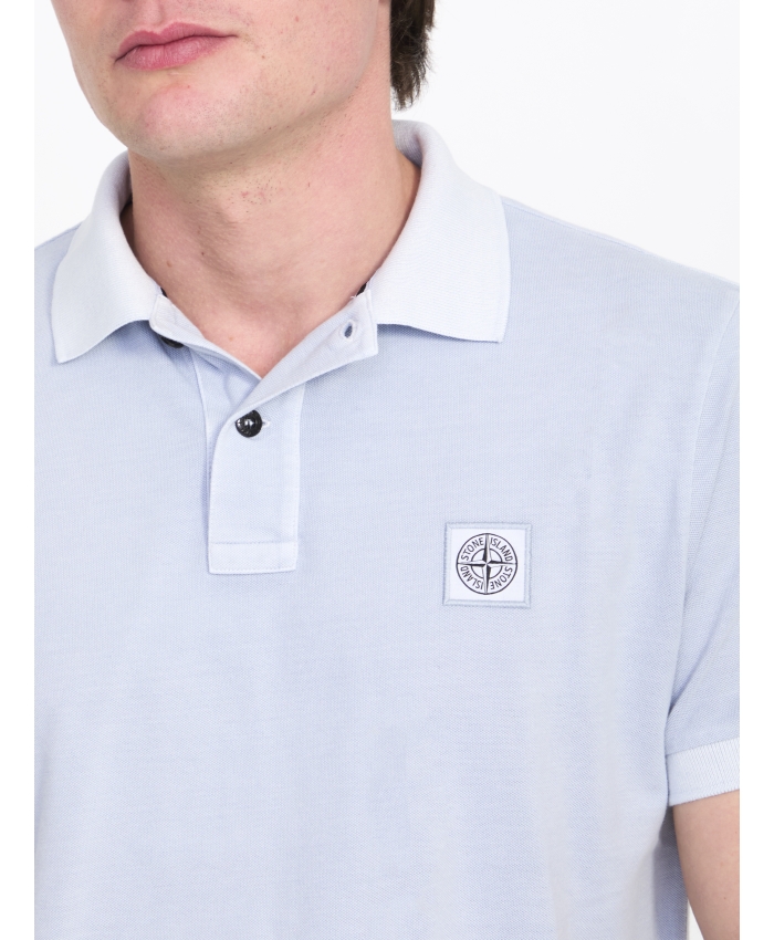 STONE ISLAND - Cotton polo shirt