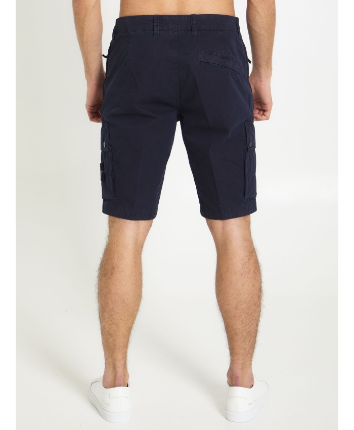 STONE ISLAND - Cargo bermuda shorts