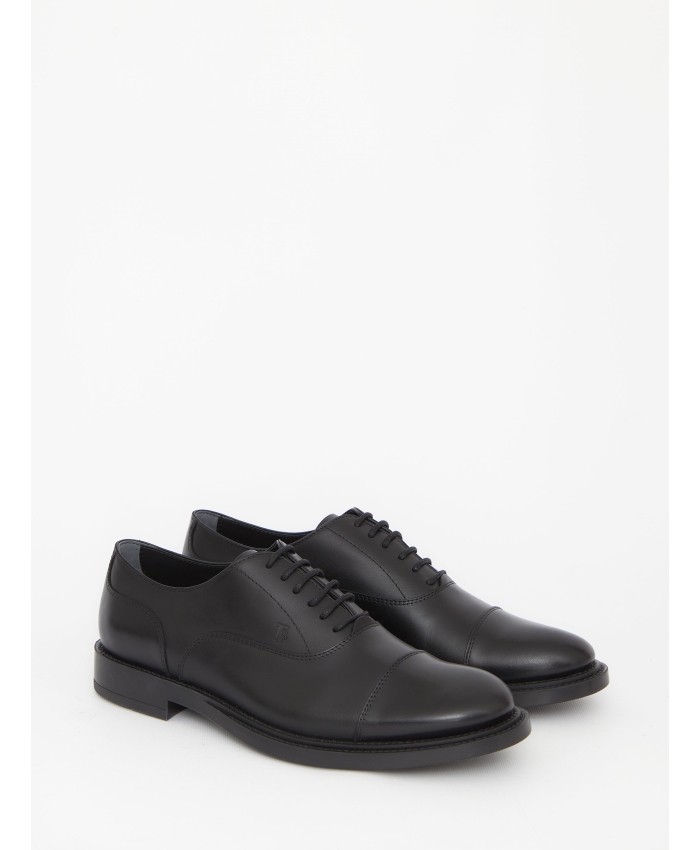 TOD'S - Lace-ups in black leather