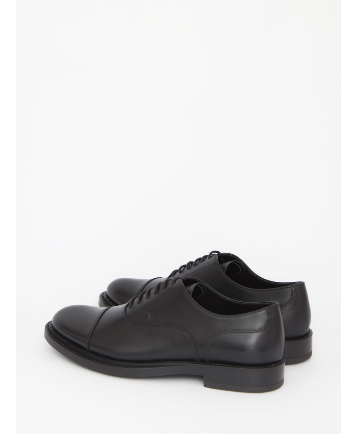 TOD'S - Lace-ups in black leather
