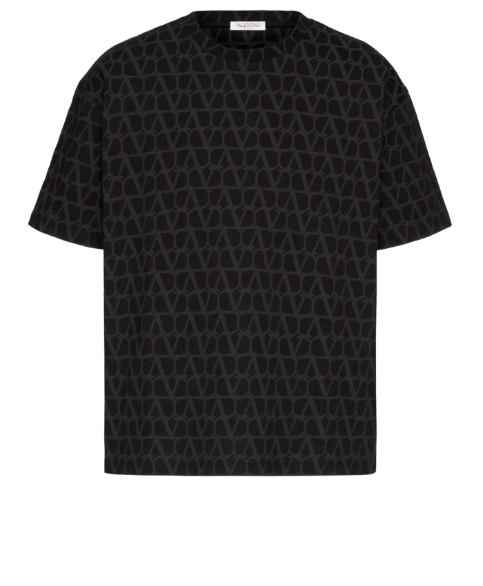 VALENTINO GARAVANI - T-shirt in cotone Toile Iconographe