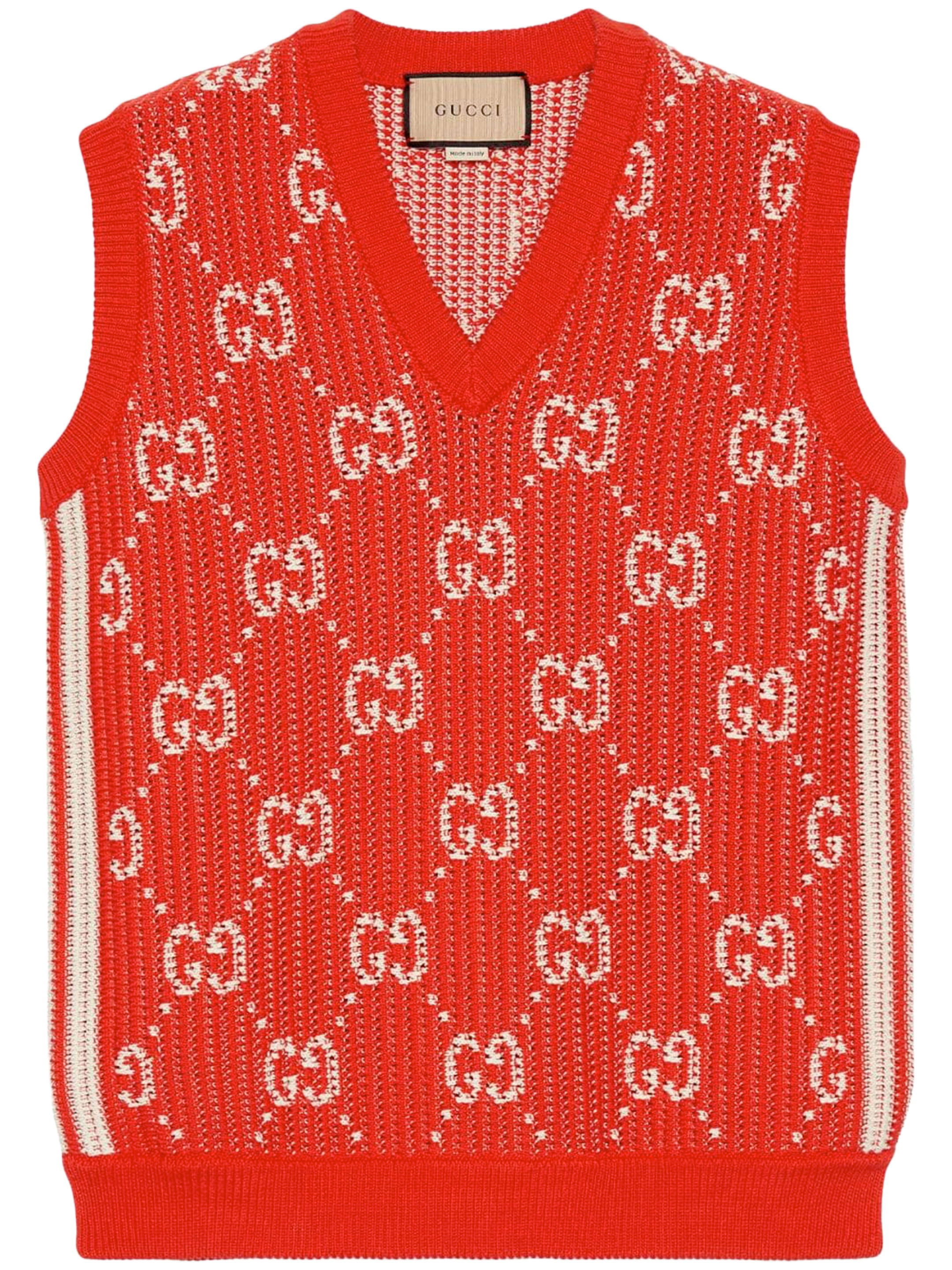 GUCCI - GG cotton knit vest | Leam Roma - Luxury Shopping Online