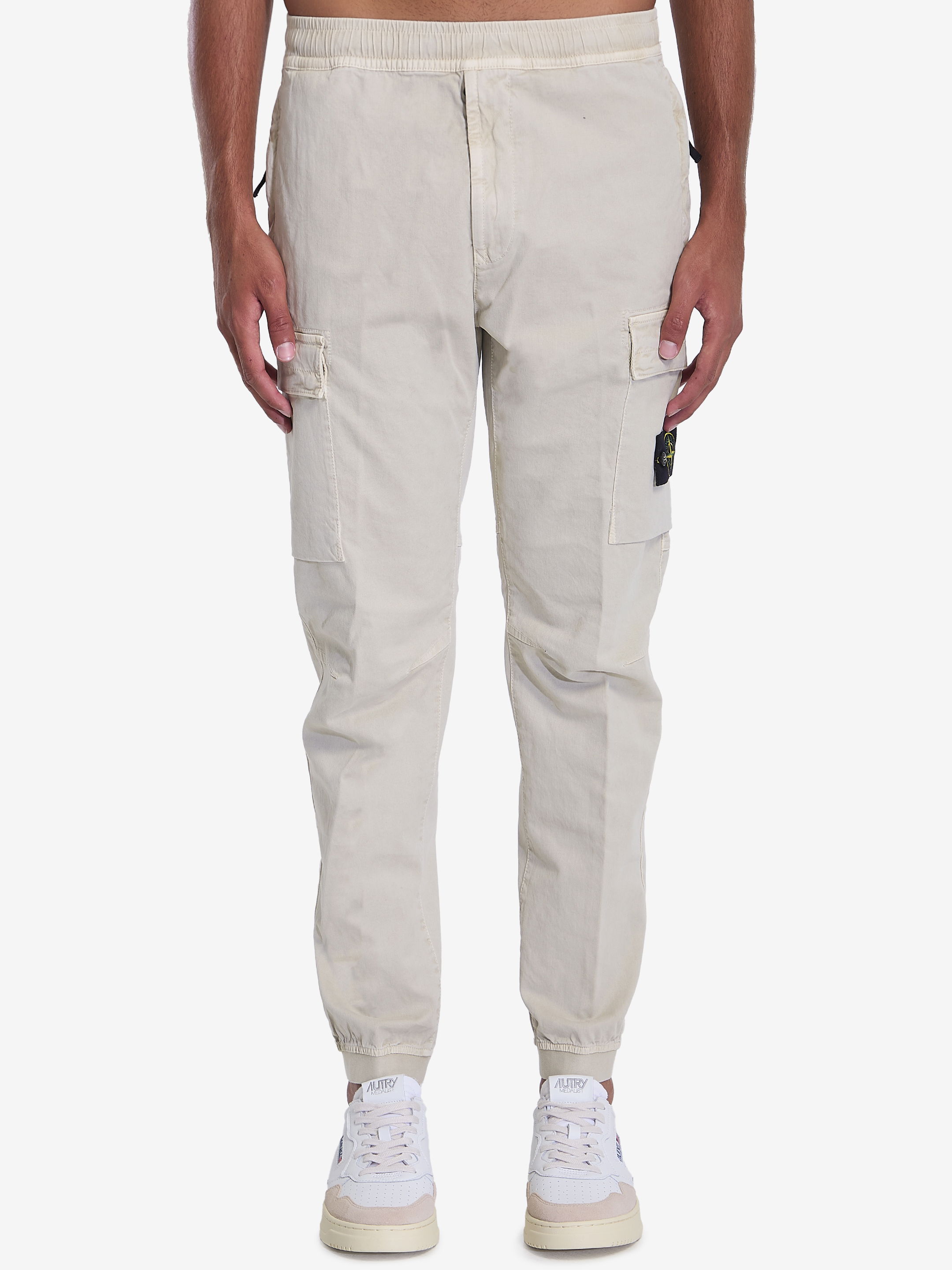 STONE ISLAND - Pants in cotton | Leam Roma - Luxury Shopping Online