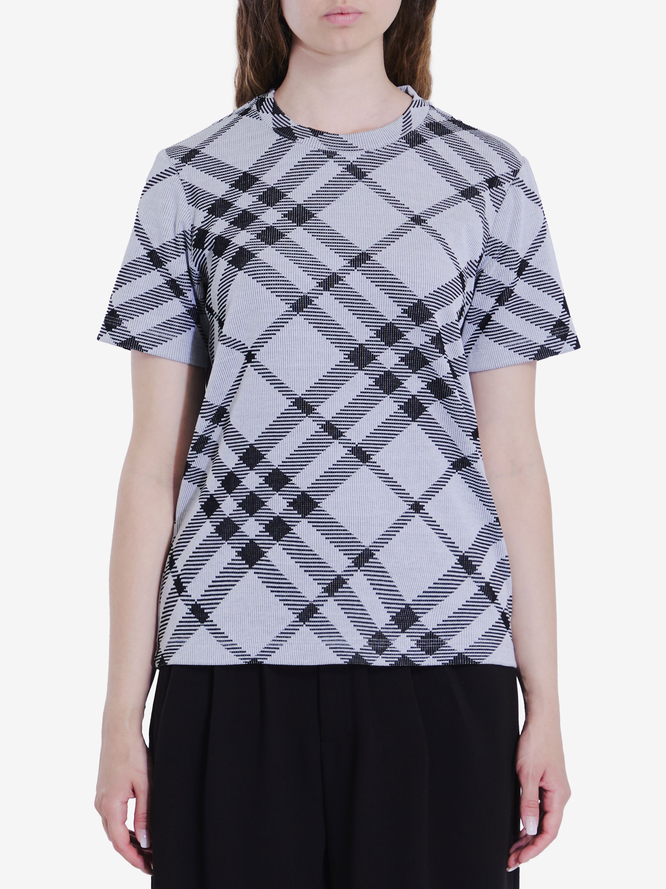 Burberry t shirt check online