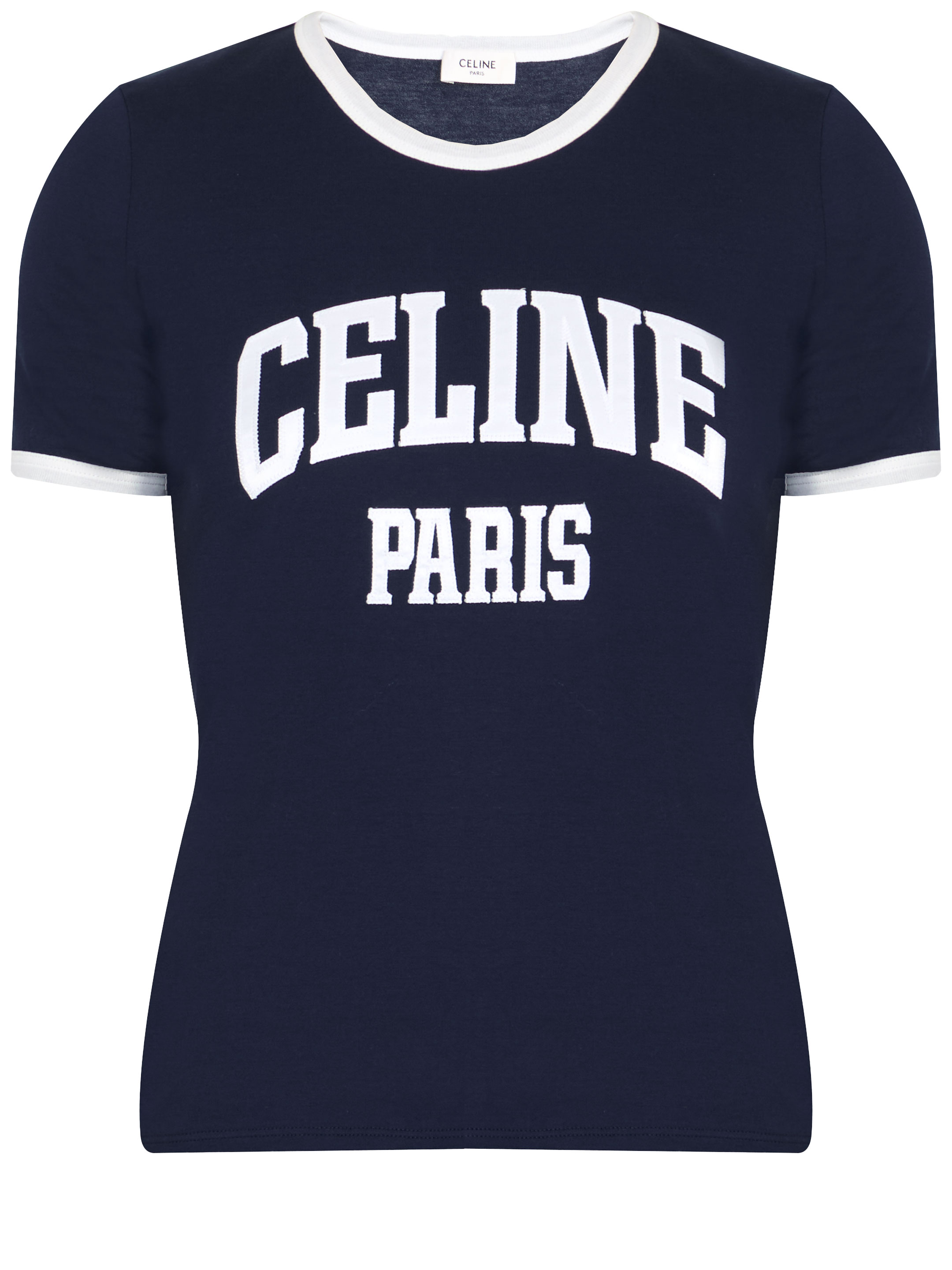 Celine Paris Tshirt In Blue