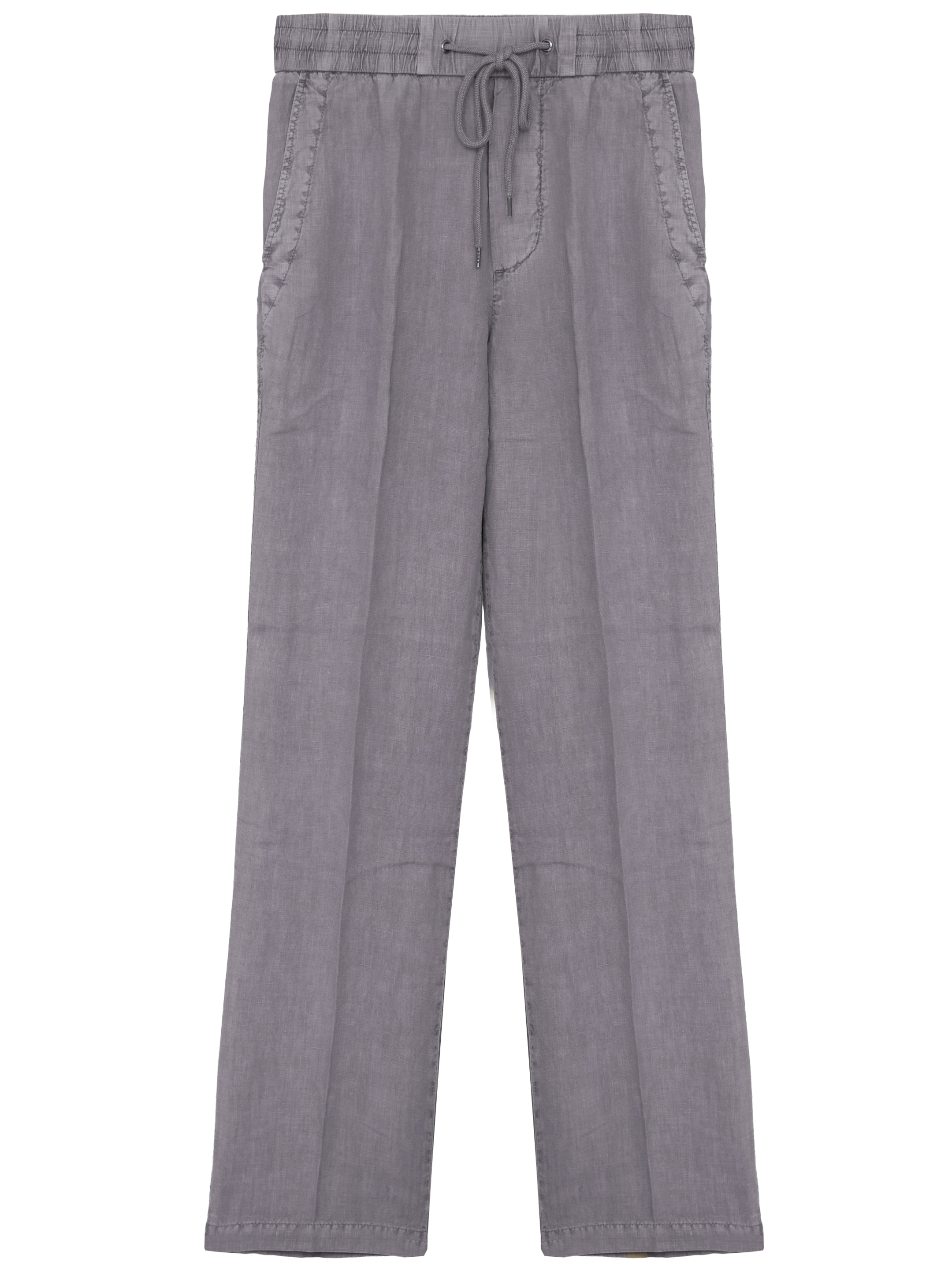Shop James Perse Linen Pants In Grey