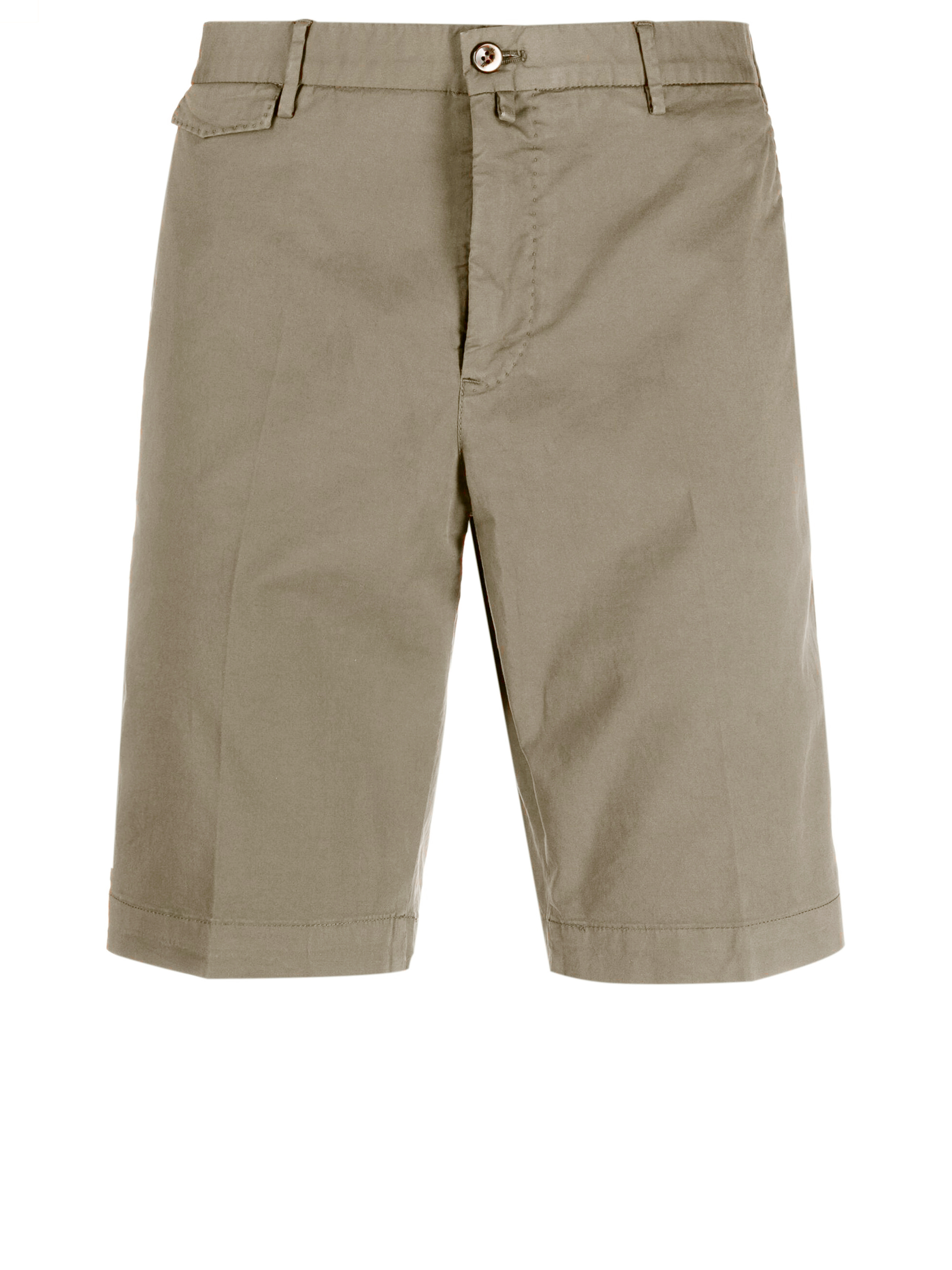 Pt Torino Cotton Bermuda Shorts In Beige