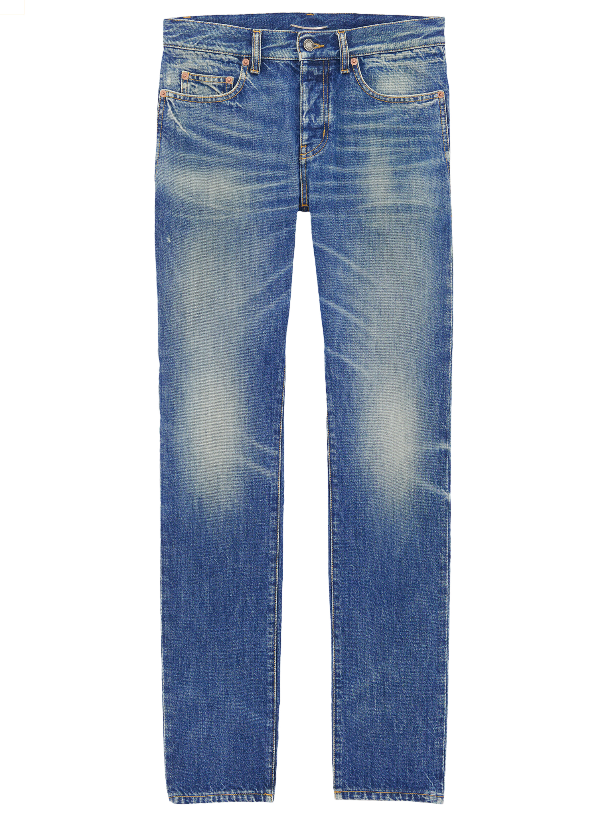 Saint Laurent Jeans In Deauville Blue Denim