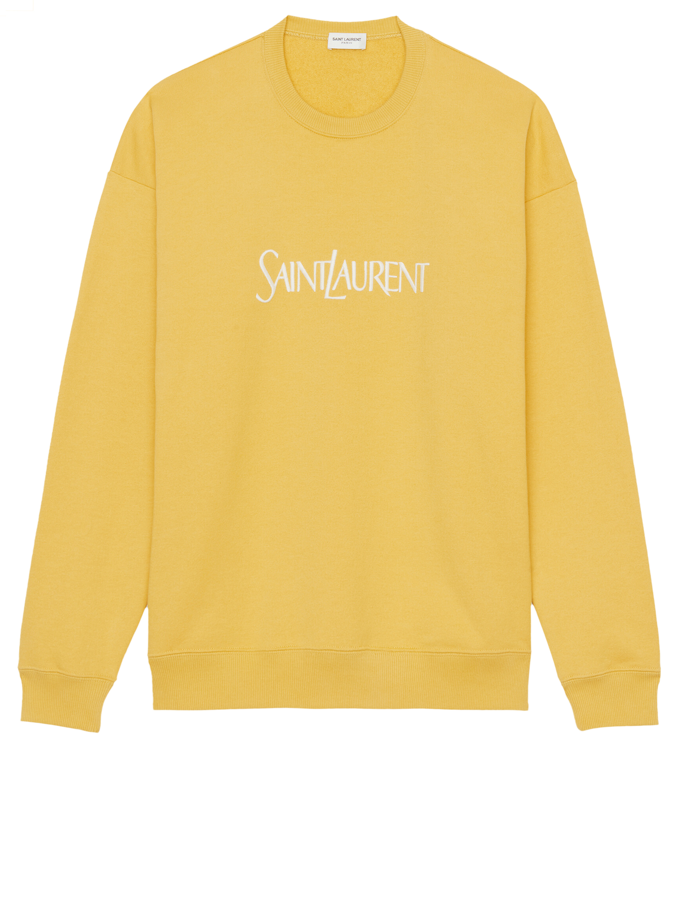 Saint Laurent Sweatshirt In Yellow